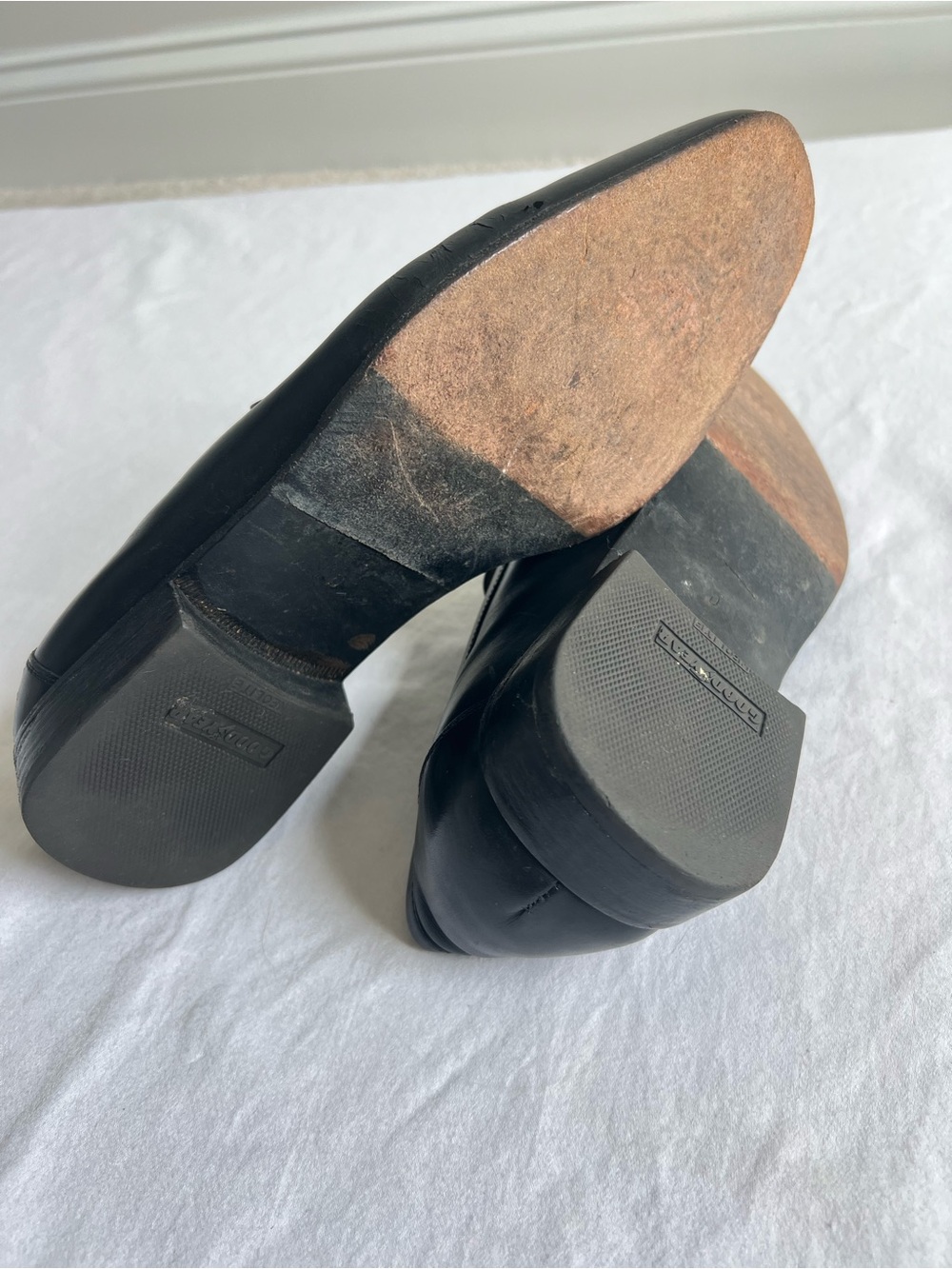 Salvatore Ferragamo Black Leather Tassel Kiltie Loafers - Picture 7 of 7